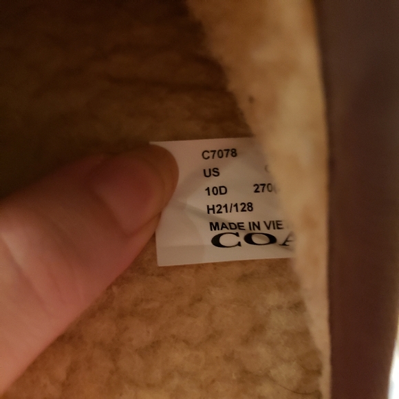 Coach Brown Patterned Slippers 10 - Picture 10 of 10